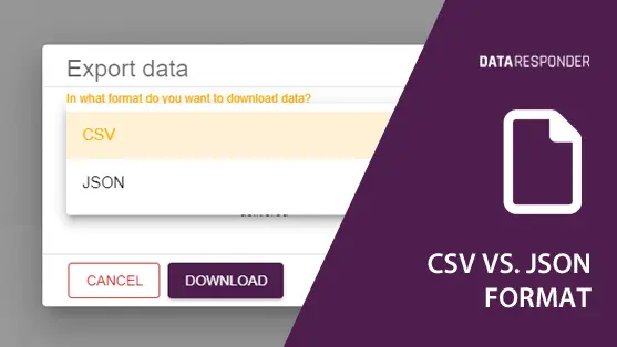 CSV vs. JSON format