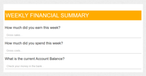 Financial Overview Form